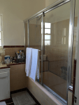 glass door shower